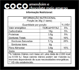 6x35g  PINATI DOUBLE BAR COCO AMENDOIM E CHOCOLATE MEIO AMAR